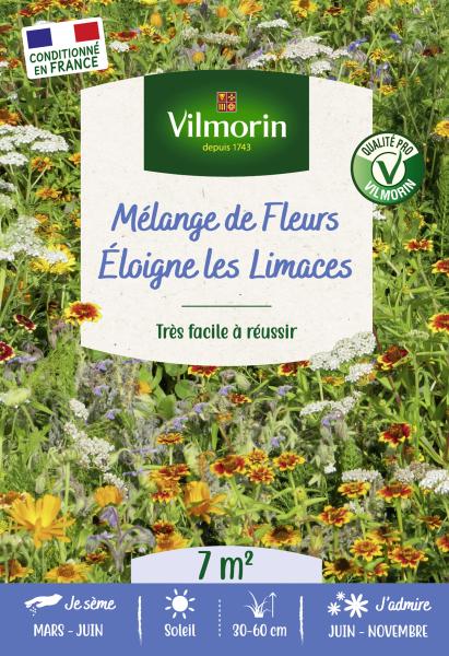 Mélanges de fleurs - Eloigne les Limaces - 7 m² - Mélange de fleurs - PACKAGING_RECTO